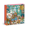 Bookshop Afternoon Foil 500 Piece Jigsaw Puzzle Chronicle Books - Galison Toys & Games - Puzzles & Games - Jigsaw Puzzles