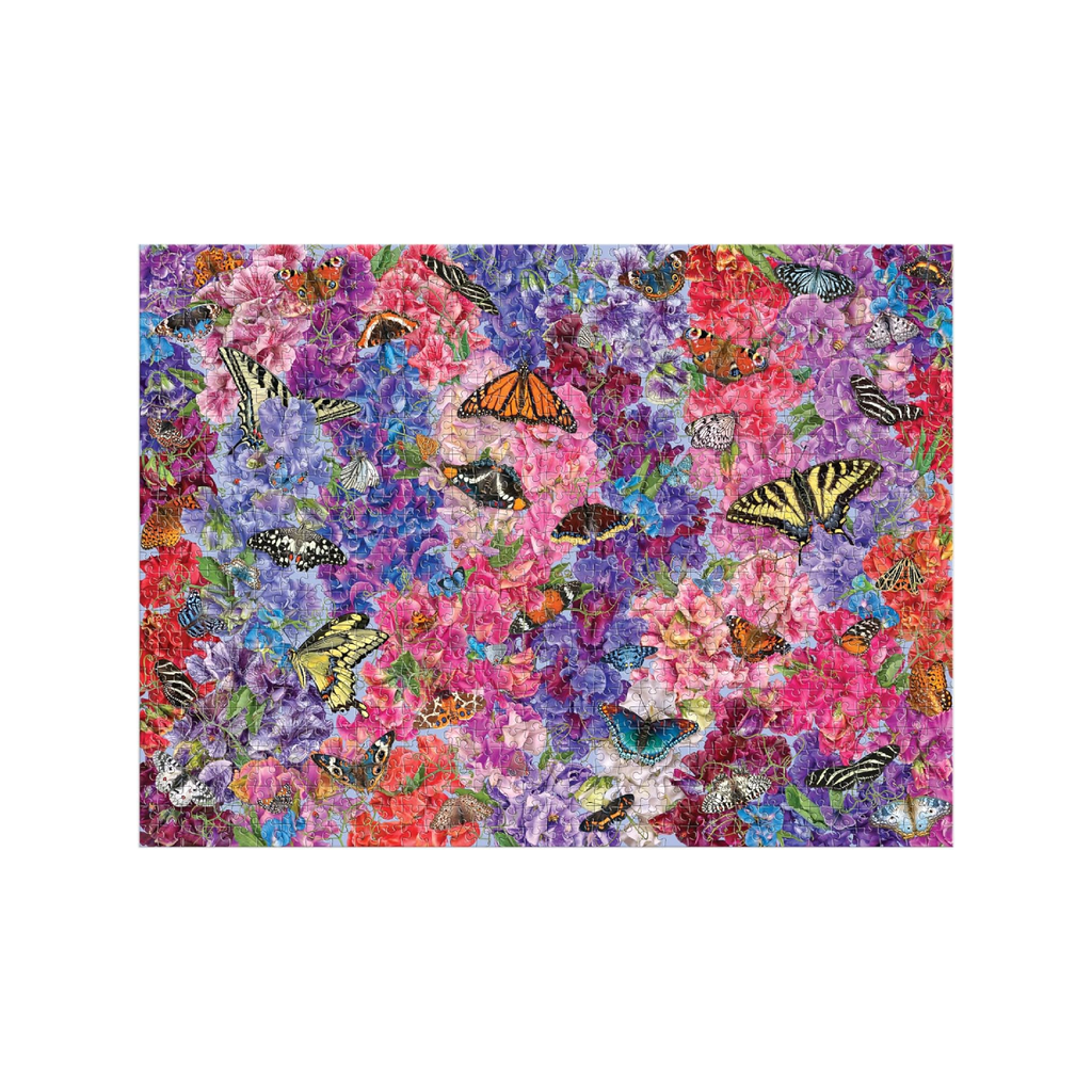 Butterflies In The Sweet Peace 1000 Piece Jigsaw Puzzle Chronicle Books - Galison Toys & Games - Puzzles & Games - Jigsaw Puzzles