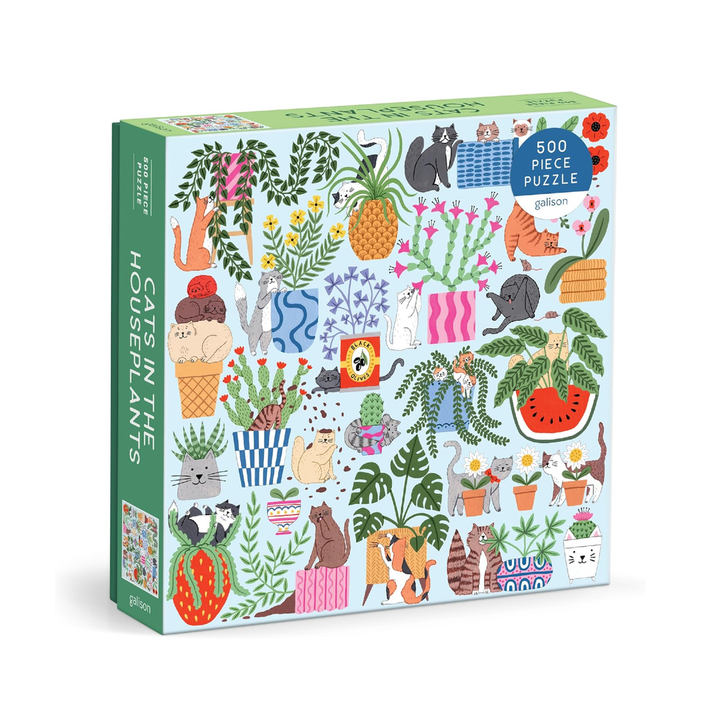 house plants jigsaw puzzle Cats In The Houseplants 500 Piece Jigsaw Puzzle – Urban General Store