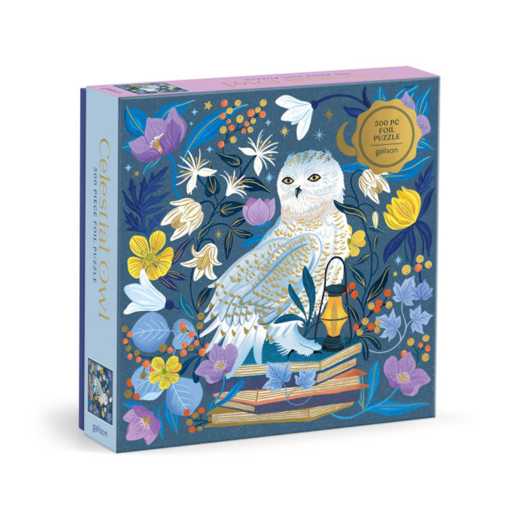Celestial Owl 500 Piece Jigsaw Puzzle Chronicle Books - Galison Toys & Games - Puzzles & Games - Jigsaw Puzzles