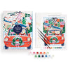 Christmas Joyride 9 x 12" Paint by Number Kit Chronicle Books - Galison Toys & Games - Puzzles & Games - Jigsaw Puzzles