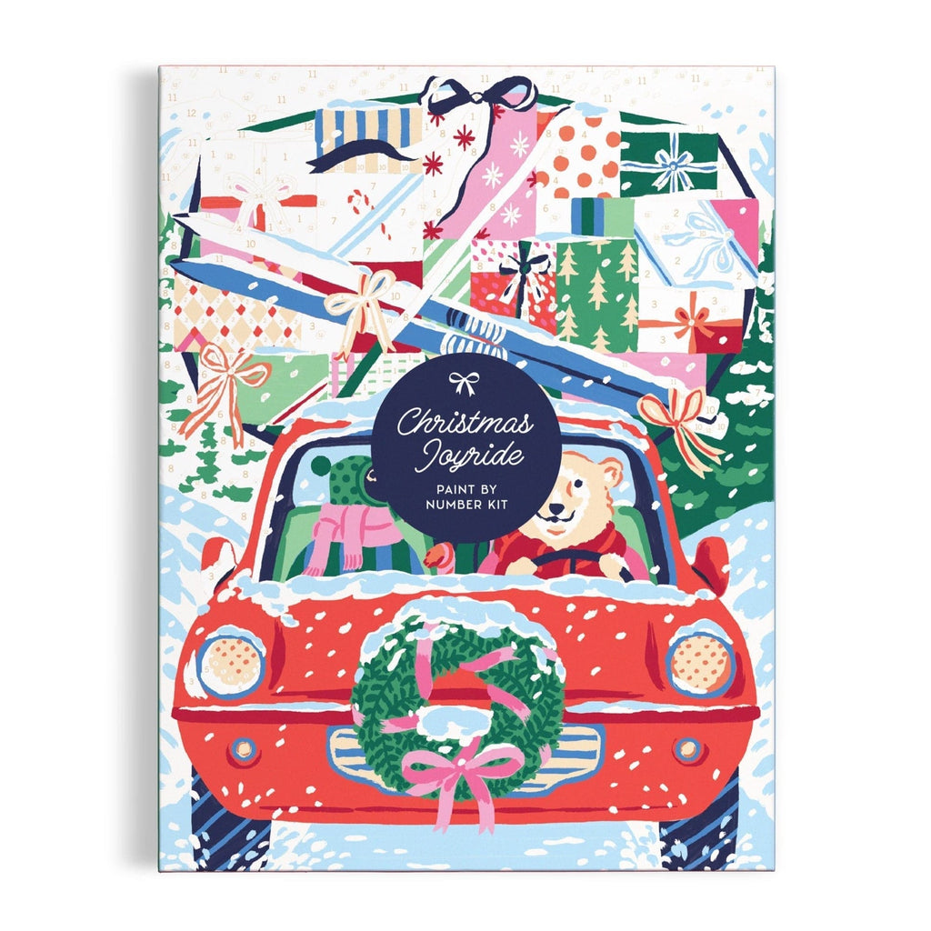 Christmas Joyride 9 x 12" Paint by Number Kit Chronicle Books - Galison Toys & Games - Puzzles & Games - Jigsaw Puzzles