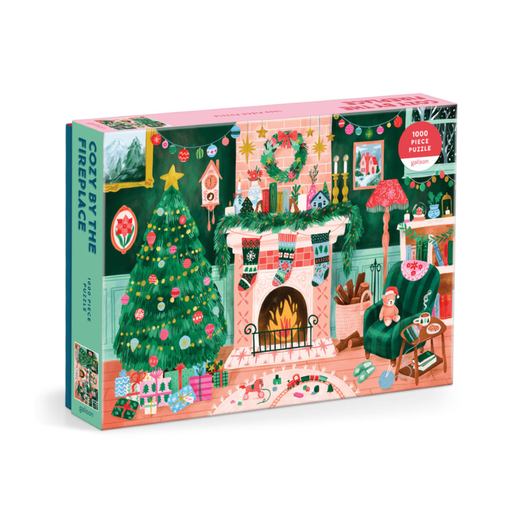 Cozy By The Fireplace 1000 Piece Jigsaw Puzzle Chronicle Books - Galison Toys & Games - Puzzles & Games - Jigsaw Puzzles