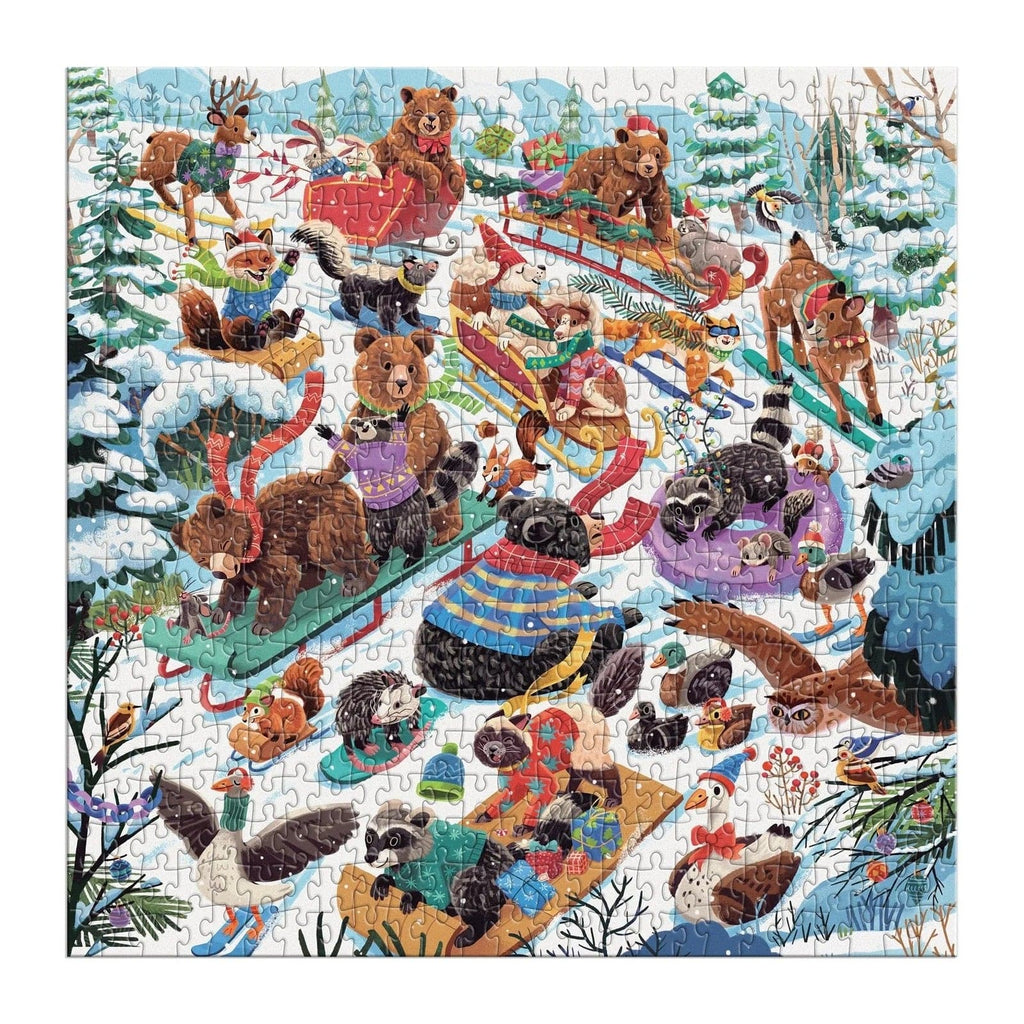Dashing All The Way 500 Piece Jigsaw Puzzle Chronicle Books - Galison Toys & Games - Puzzles & Games - Jigsaw Puzzles