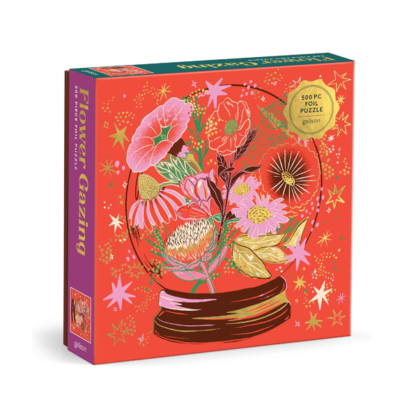 Flower Gazing Foil 500 Piece Jigsaw Puzzle – Urban General Store