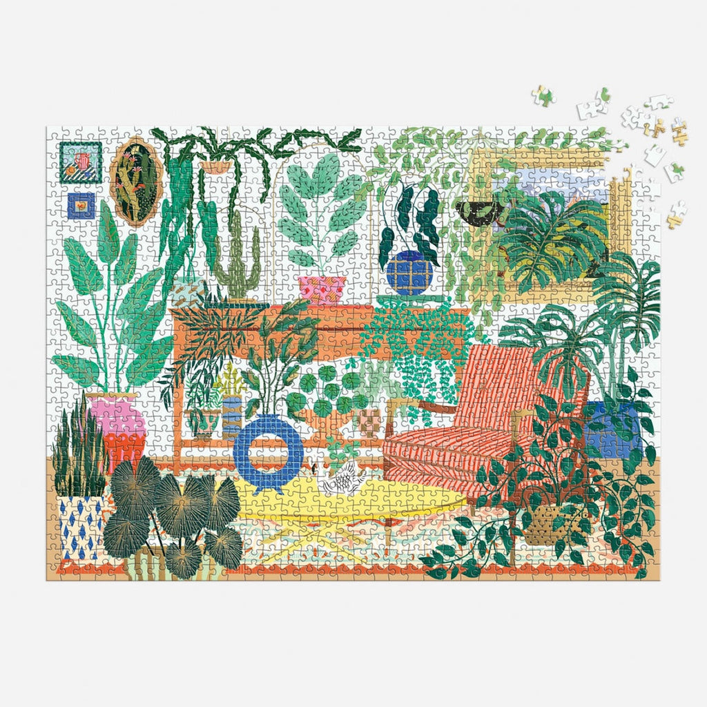 Foil Houseplant Haven 1000 Piece Jigsaw Puzzle Chronicle Books - Galison Toys & Games - Puzzles & Games - Jigsaw Puzzles