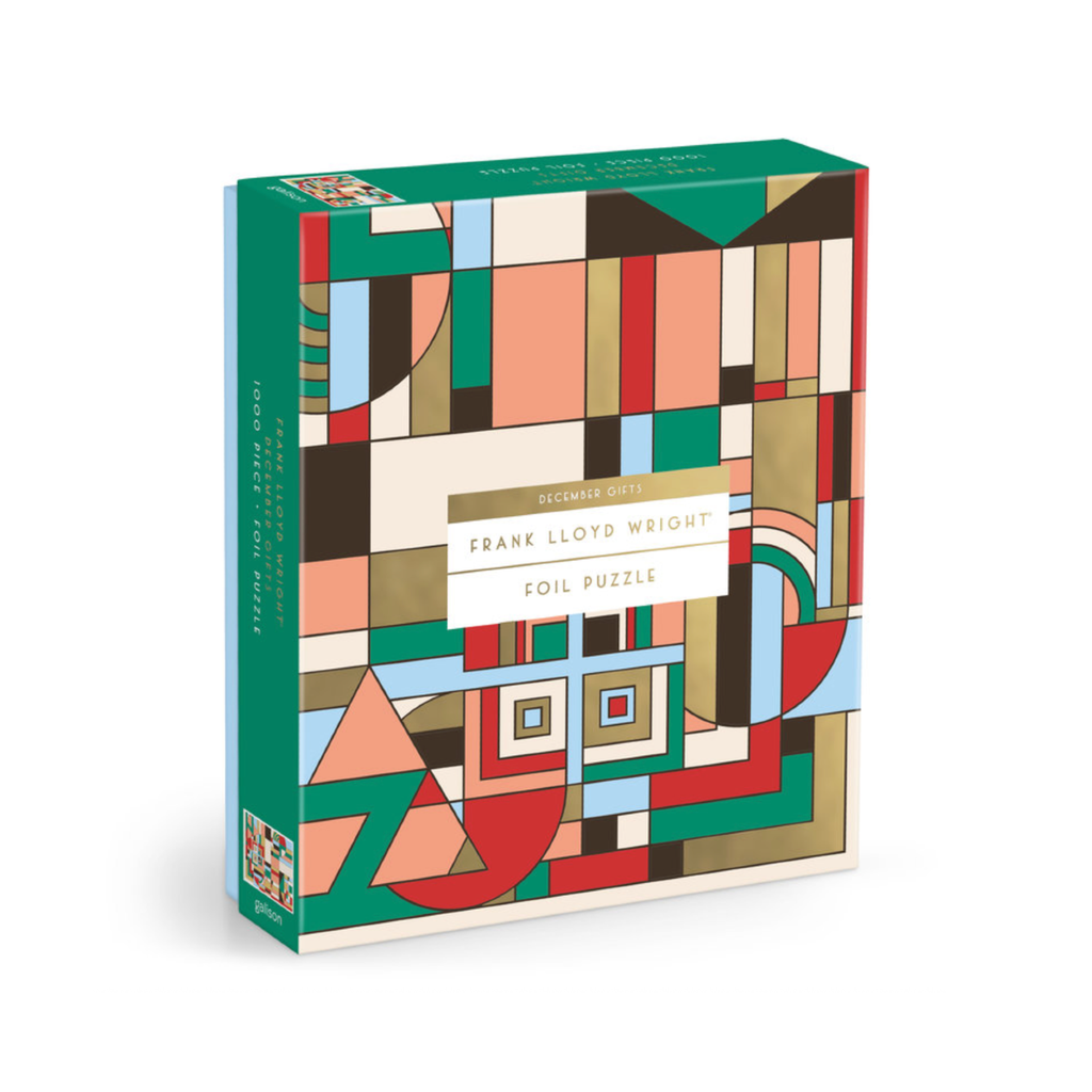 Frank Lloyd Wright December Gifts Foil 1000 Piece Jigsaw Puzzle Chronicle Books - Galison Toys & Games - Puzzles & Games - Jigsaw Puzzles