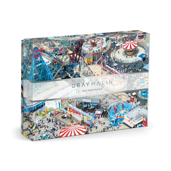 Galison Gray Malin Coney Island 1000 Piece Jigsaw Puzzle Chronicle Books - Galison Toys & Games - Puzzles & Games - Jigsaw Puzzles