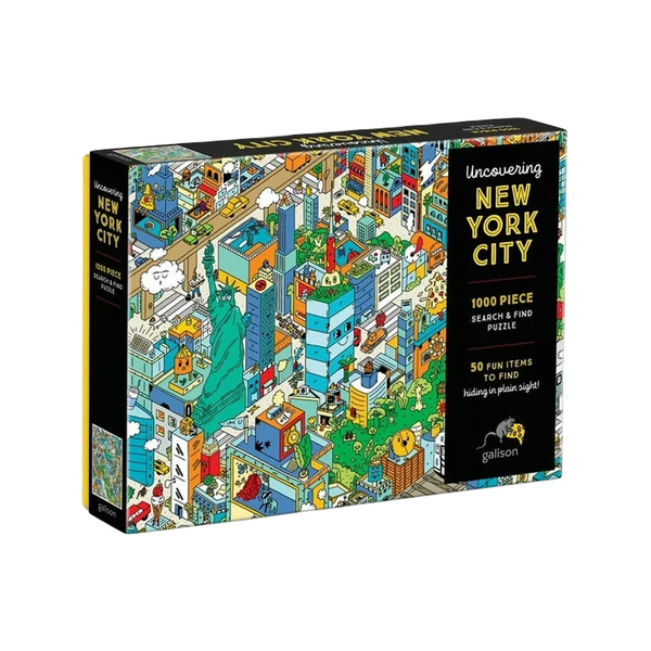 Galison Uncovering NYC 1000 Piece Jigsaw Puzzle Chronicle Books - Galison Toys & Games - Puzzles & Games - Jigsaw Puzzles