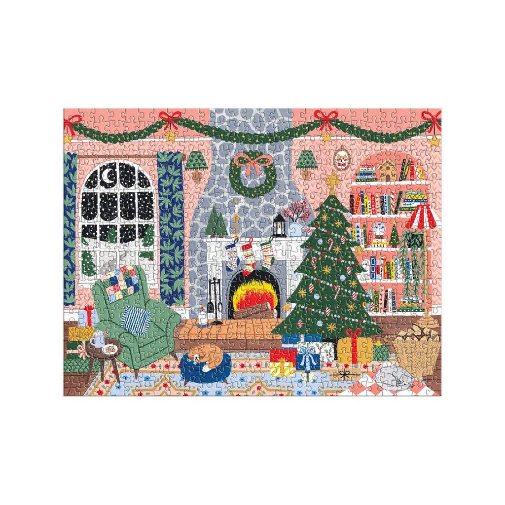 Home For The Holidays Advent Calendar 500 Piece Jigsaw Puzzle Chronicle Books - Galison Toys & Games - Puzzles & Games - Jigsaw Puzzles