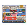 How to Become President of the United States 500 Piece Double-Sided Jigsaw Puzzle Chronicle Books - Galison Toys & Games - Puzzles & Games - Jigsaw Puzzles