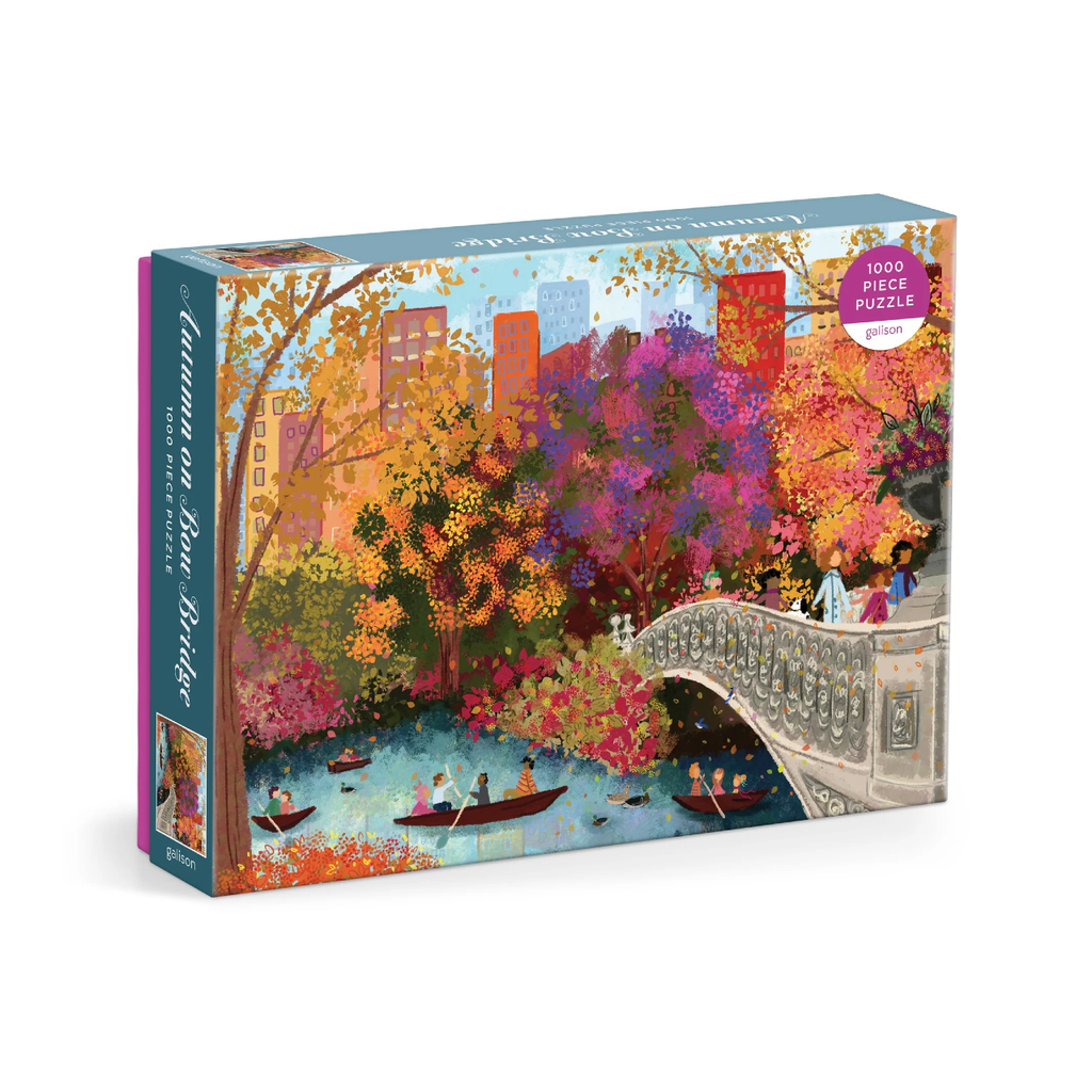 Joy LaForme Autumn On Bow Bridge 1000 Piece Jigsaw Puzzle Chronicle Books - Galison Toys & Games - Puzzles & Games - Jigsaw Puzzles