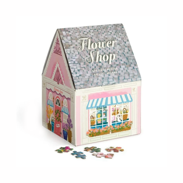 Joy Laforme Flower Shop House 500 Piece Jigsaw Puzzle Chronicle Books - Galison Toys & Games - Puzzles & Games - Jigsaw Puzzles