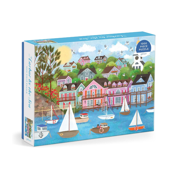 Joy Laforme Harbor By The Sea 1000 Piece Jigsaw Puzzle Chronicle Books - Galison Toys & Games - Puzzles & Games - Jigsaw Puzzles