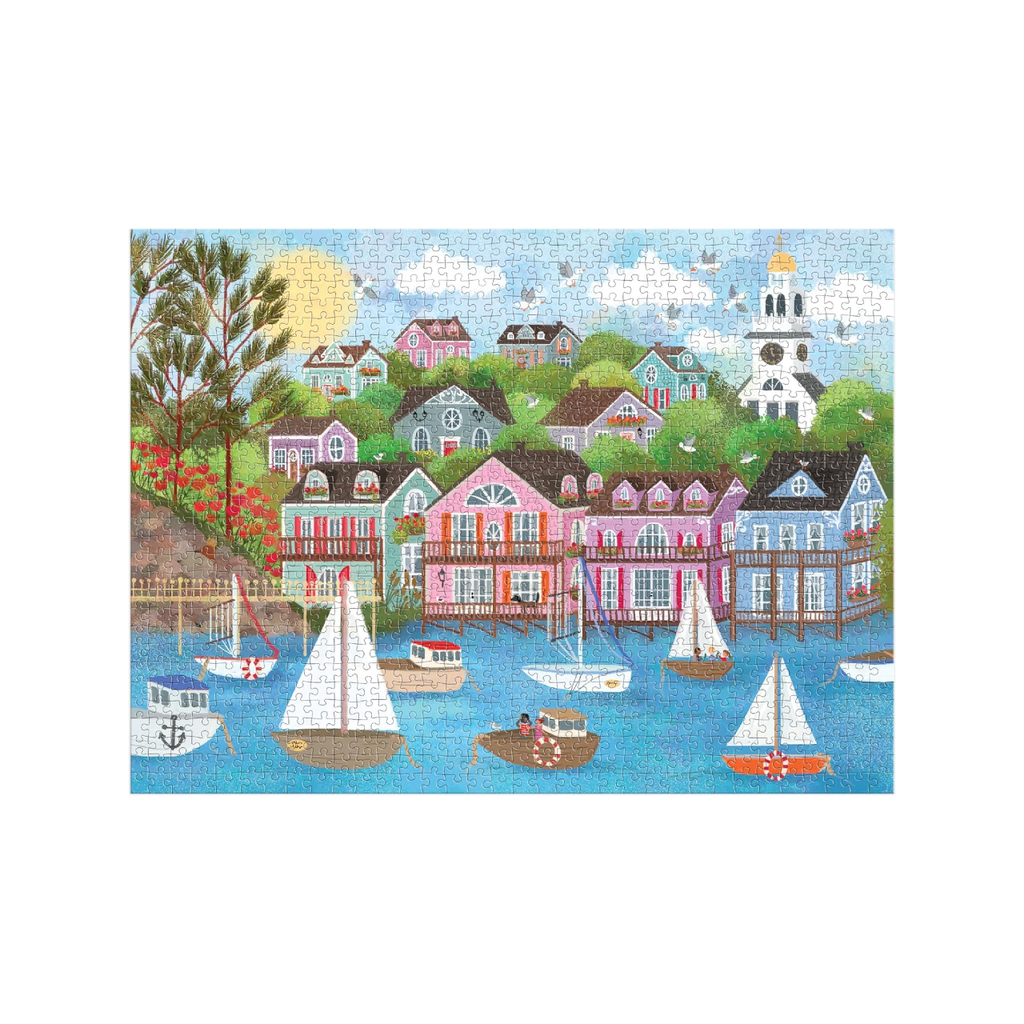 Joy Laforme Harbor By The Sea 1000 Piece Jigsaw Puzzle Chronicle Books - Galison Toys & Games - Puzzles & Games - Jigsaw Puzzles