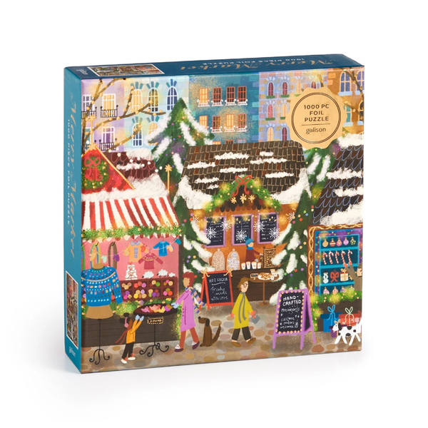 Joy Laforme Merry Market 1000 Piece Jigsaw Puzzle Chronicle Books - Galison Toys & Games - Puzzles & Games - Jigsaw Puzzles