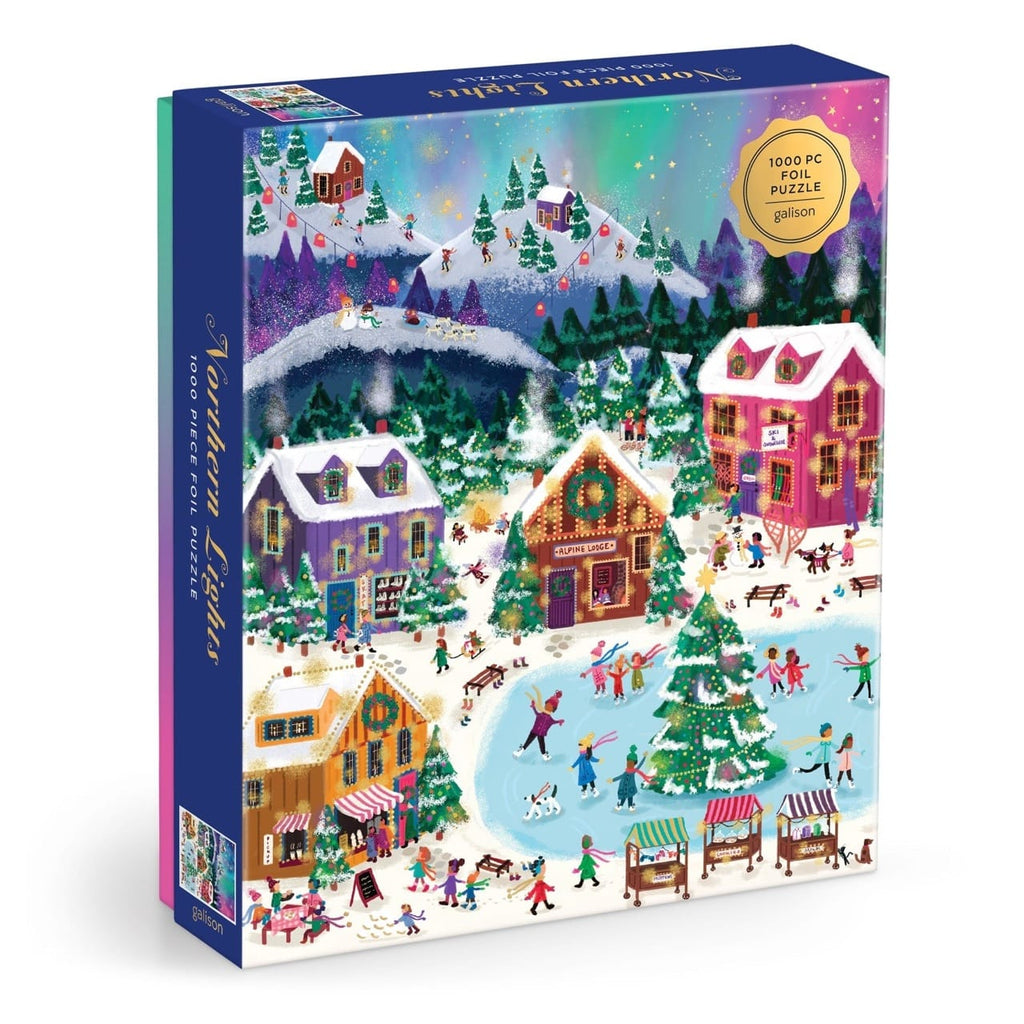 Joy Laforme Northern Lights Foil 1000 Piece Jigsaw Puzzle Chronicle Books - Galison Toys & Games - Puzzles & Games - Jigsaw Puzzles