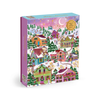Joy LaForme Snowcap Village Foil 1000 Piece Jigsaw Puzzle Chronicle Books - Galison Toys & Games - Puzzles & Games - Jigsaw Puzzles