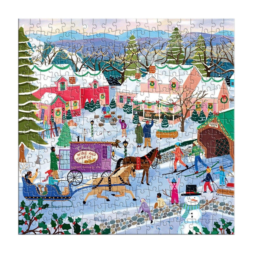 Little Winter Town 300 Piece Jigsaw Puzzle Chronicle Books - Galison Toys & Games - Puzzles & Games - Jigsaw Puzzles