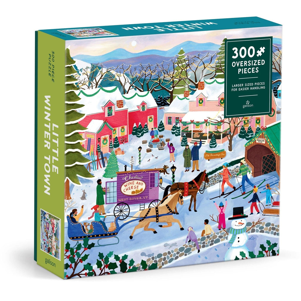 Little Winter Town 300 Piece Jigsaw Puzzle Chronicle Books - Galison Toys & Games - Puzzles & Games - Jigsaw Puzzles