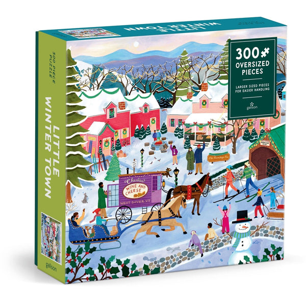 Little Winter Town 300 Piece Jigsaw Puzzle Chronicle Books - Galison Toys & Games - Puzzles & Games - Jigsaw Puzzles