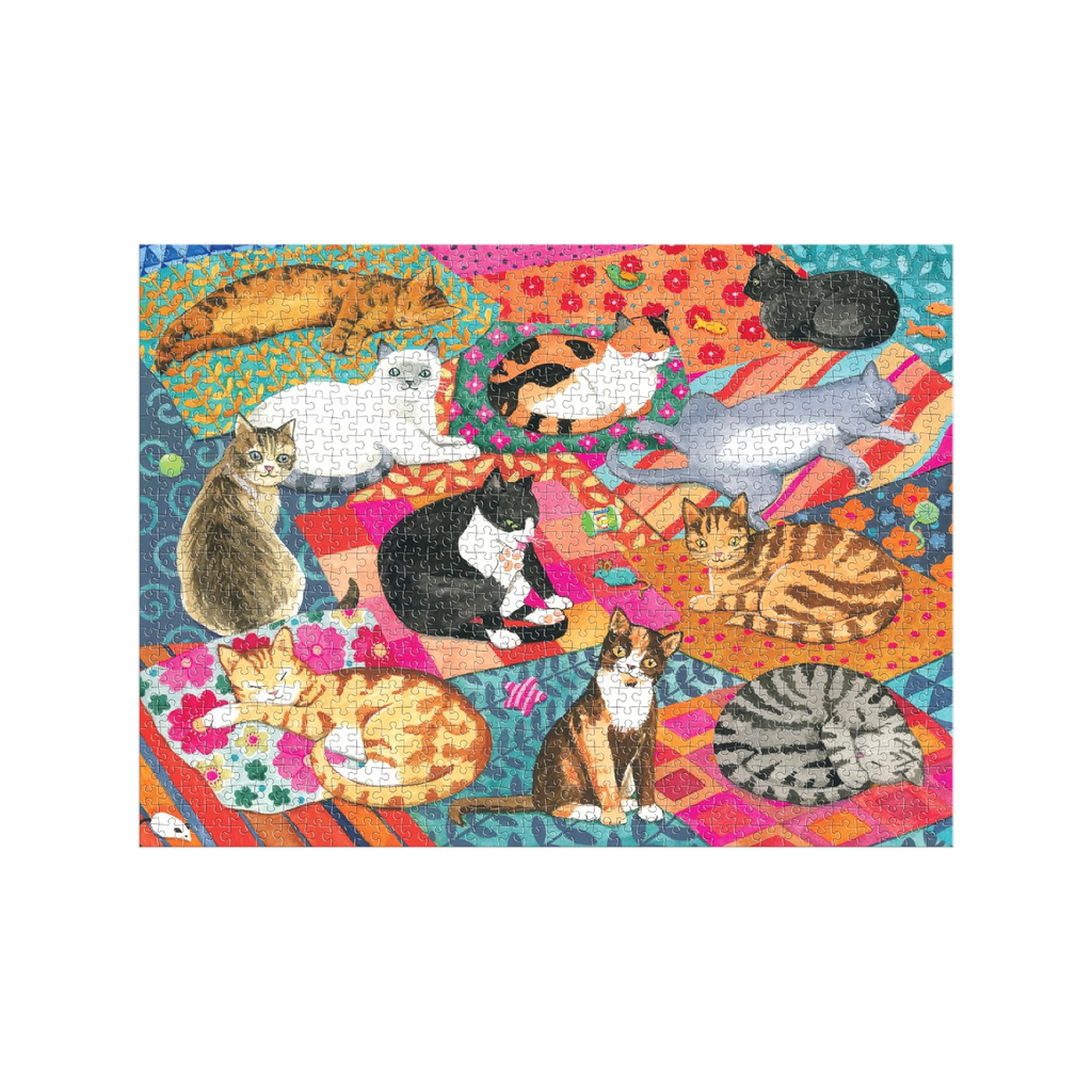 Lounging Cats 1000 Piece Jigsaw Puzzle Urban General Store