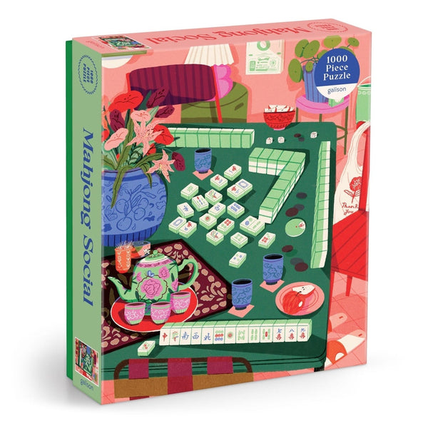 Mahjong Social 1000 Piece Jigsaw Puzzle Chronicle Books - Galison Toys & Games - Puzzles & Games - Jigsaw Puzzles