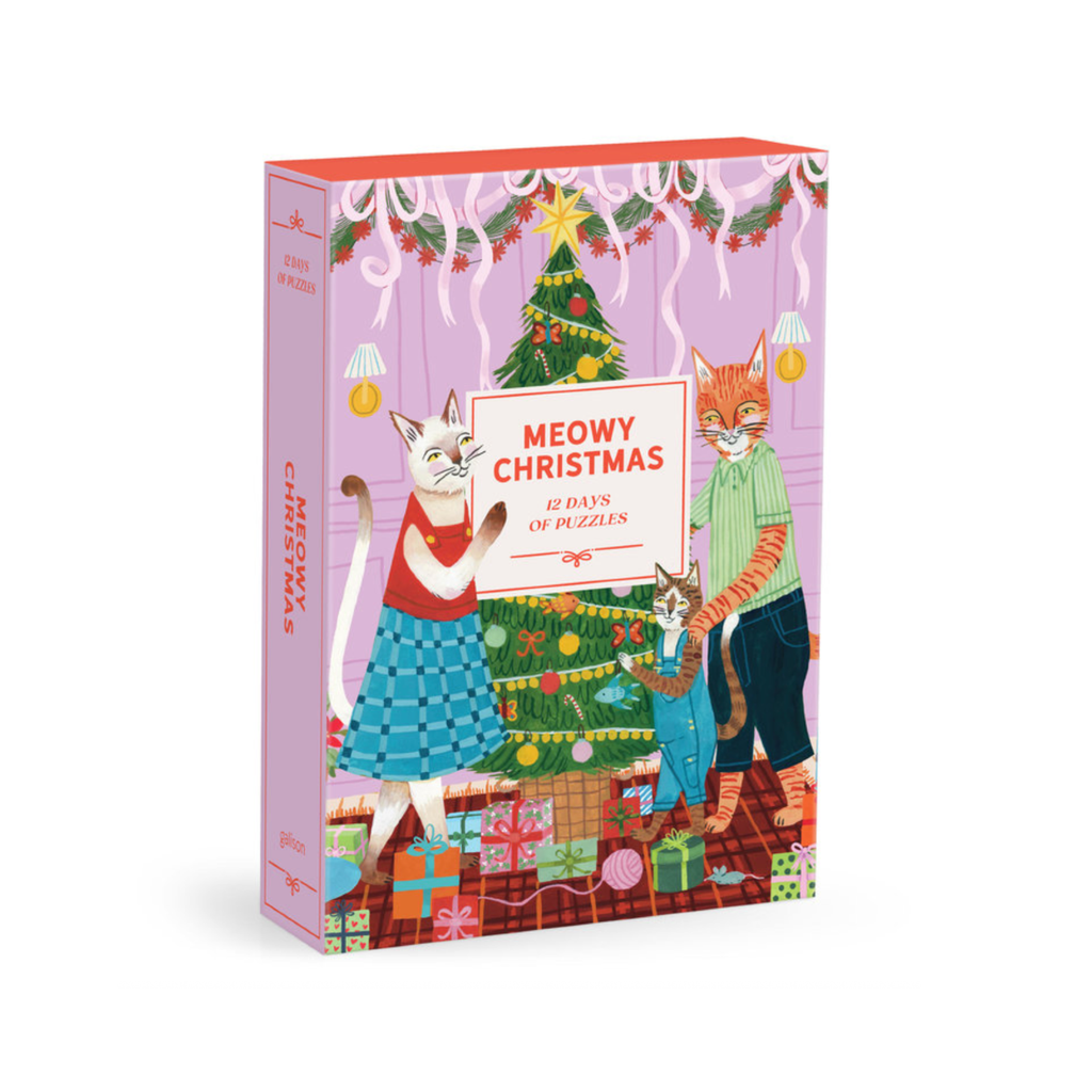 Meowy Christmas 12 Days Of Puzzles Countdown 500 Piece Jigsaw Puzzle Chronicle Books - Galison Toys & Games - Puzzles & Games - Jigsaw Puzzles