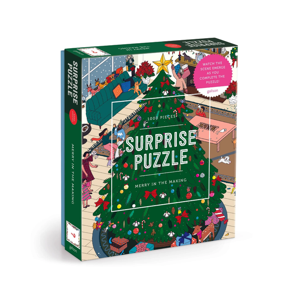 Merry In The Making Surprise 1000 Piece Jigsaw Puzzle Chronicle Books - Galison Toys & Games - Puzzles & Games - Jigsaw Puzzles