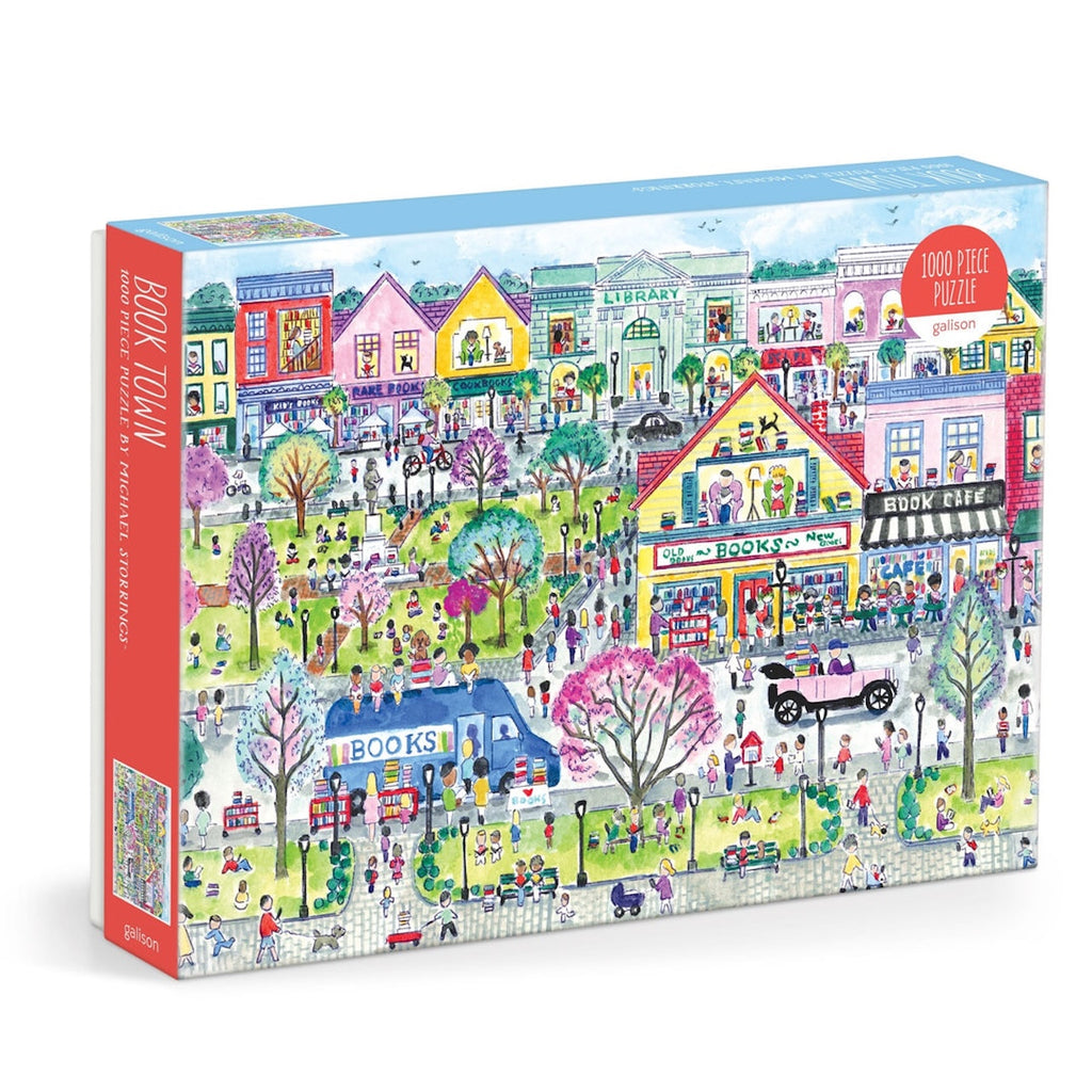 Michael Storrings Book Town 1000 Piece Puzzle Chronicle Books - Galison Toys & Games - Puzzles & Games - Jigsaw Puzzles