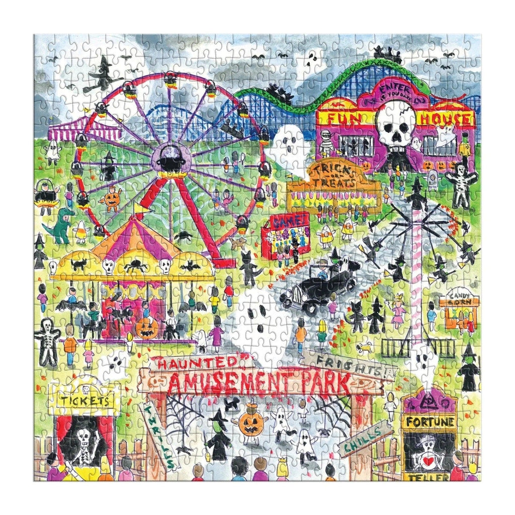 Michael Storrings Haunted Amusement Park 500 Piece Jigsaw Puzzle Chronicle Books - Galison Toys & Games - Puzzles & Games - Jigsaw Puzzles