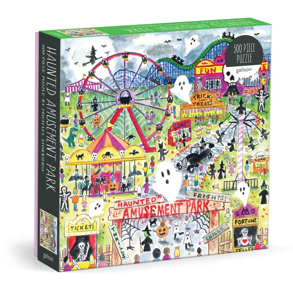 Michael Storrings Haunted Amusement Park 500 Piece Jigsaw Puzzle Chronicle Books - Galison Toys & Games - Puzzles & Games - Jigsaw Puzzles