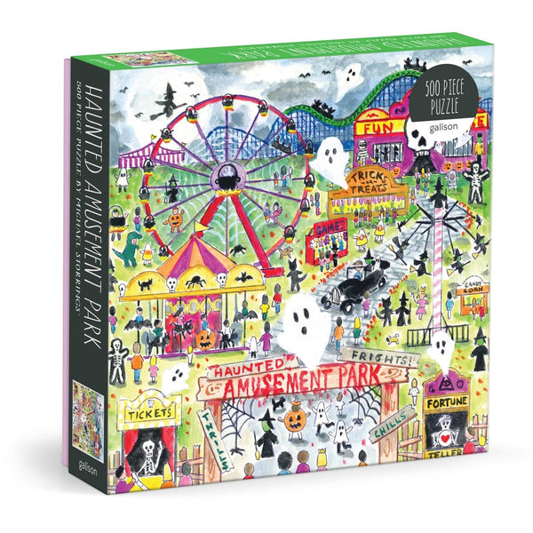 Michael Storrings Haunted Amusement Park 500 Piece Jigsaw Puzzle Chronicle Books - Galison Toys & Games - Puzzles & Games - Jigsaw Puzzles