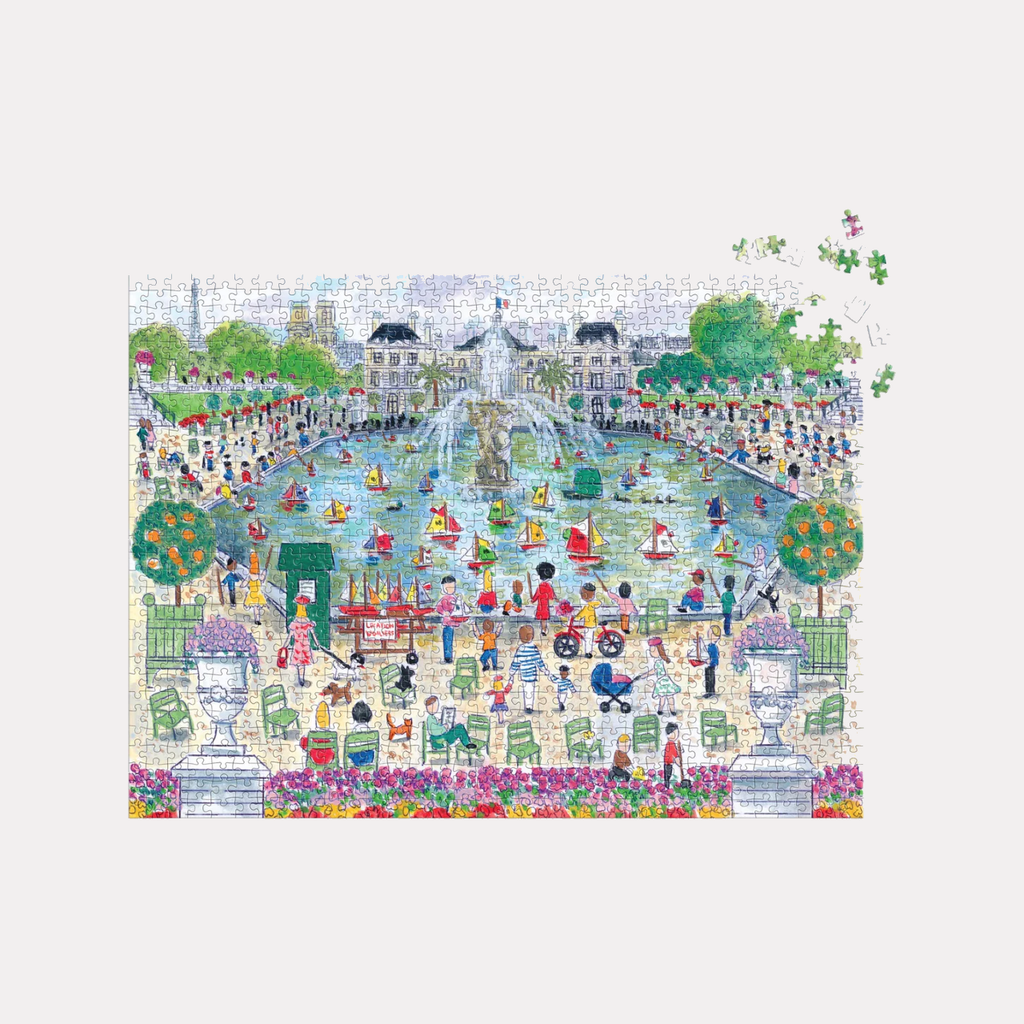 Michael Storrings Springtime in Paris 1000 Piece Jigsaw Puzzle Chronicle Books - Galison Toys & Games - Puzzles & Games - Jigsaw Puzzles