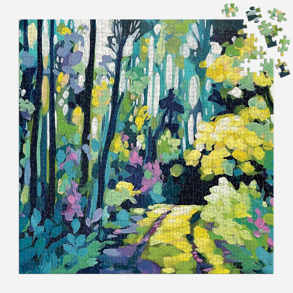 Painted Path 500 Piece Jigsaw Puzzle Chronicle Books - Galison Toys & Games - Puzzles & Games - Jigsaw Puzzles