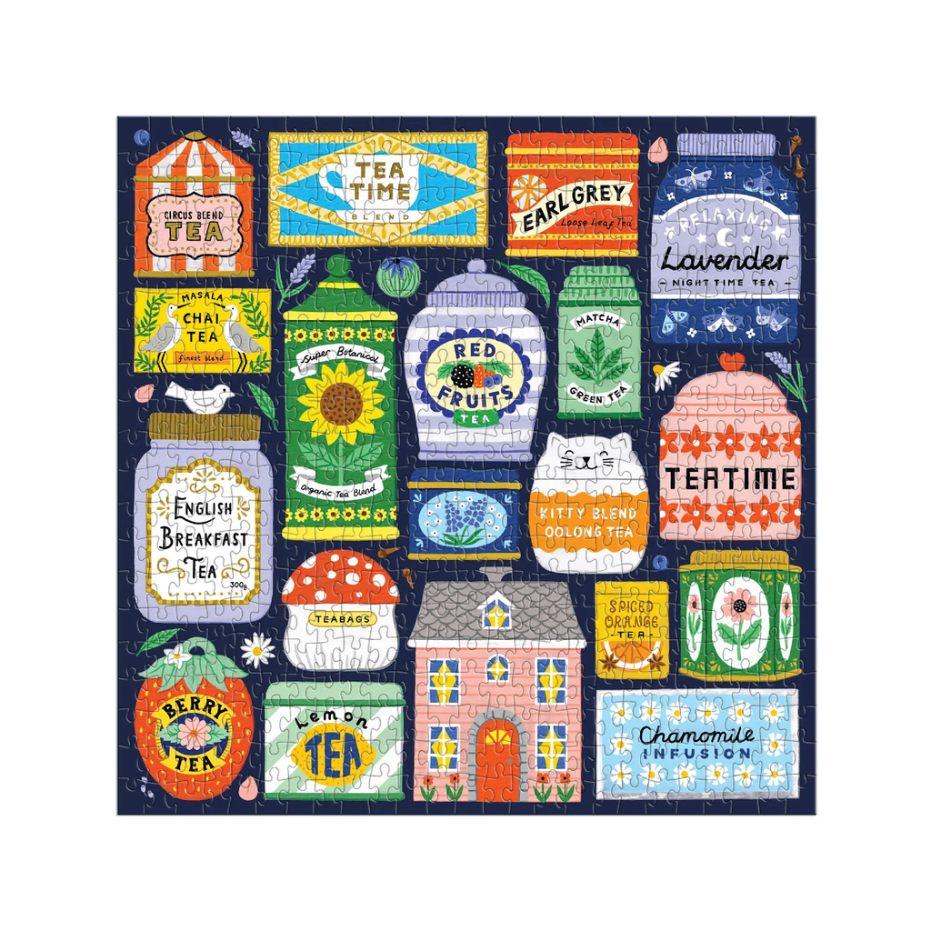 Spot Of Tea 500 Piece Jigsaw Puzzle Chronicle Books - Galison Toys & Games - Puzzles & Games - Jigsaw Puzzles