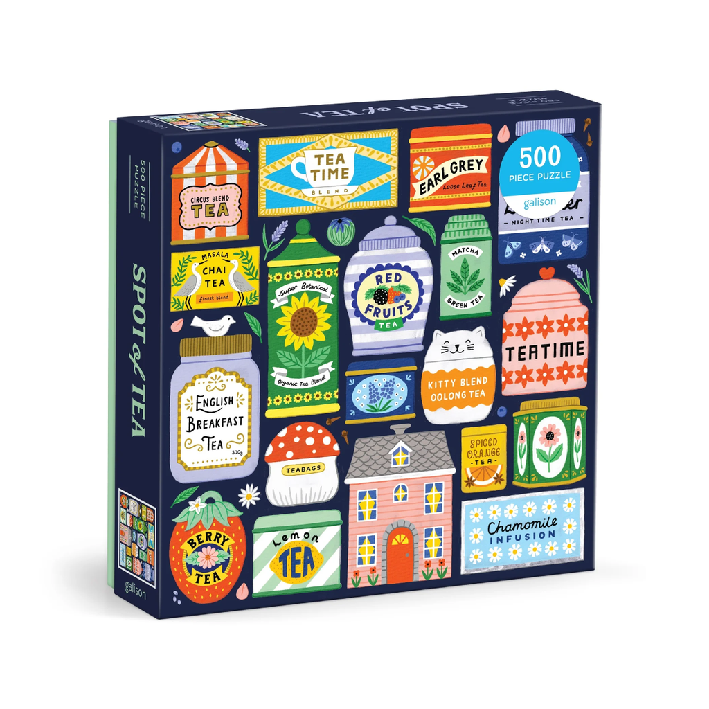 Spot Of Tea 500 Piece Jigsaw Puzzle Chronicle Books - Galison Toys & Games - Puzzles & Games - Jigsaw Puzzles