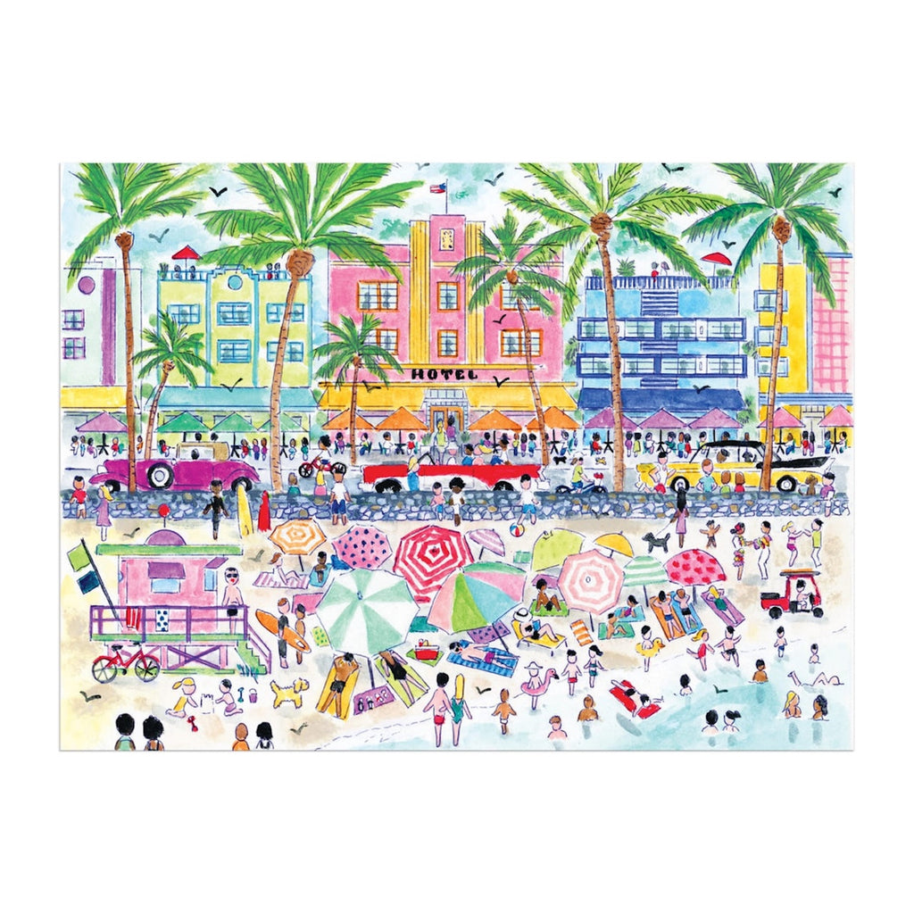 Storrings South Beach Miami 1000 Piece Jigsaw Puzzle Chronicle Books - Galison Toys & Games - Puzzles & Games - Jigsaw Puzzles