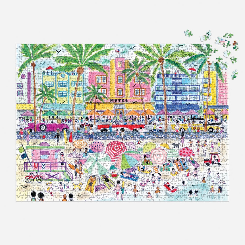 Storrings South Beach Miami 1000 Piece Jigsaw Puzzle Chronicle Books - Galison Toys & Games - Puzzles & Games - Jigsaw Puzzles