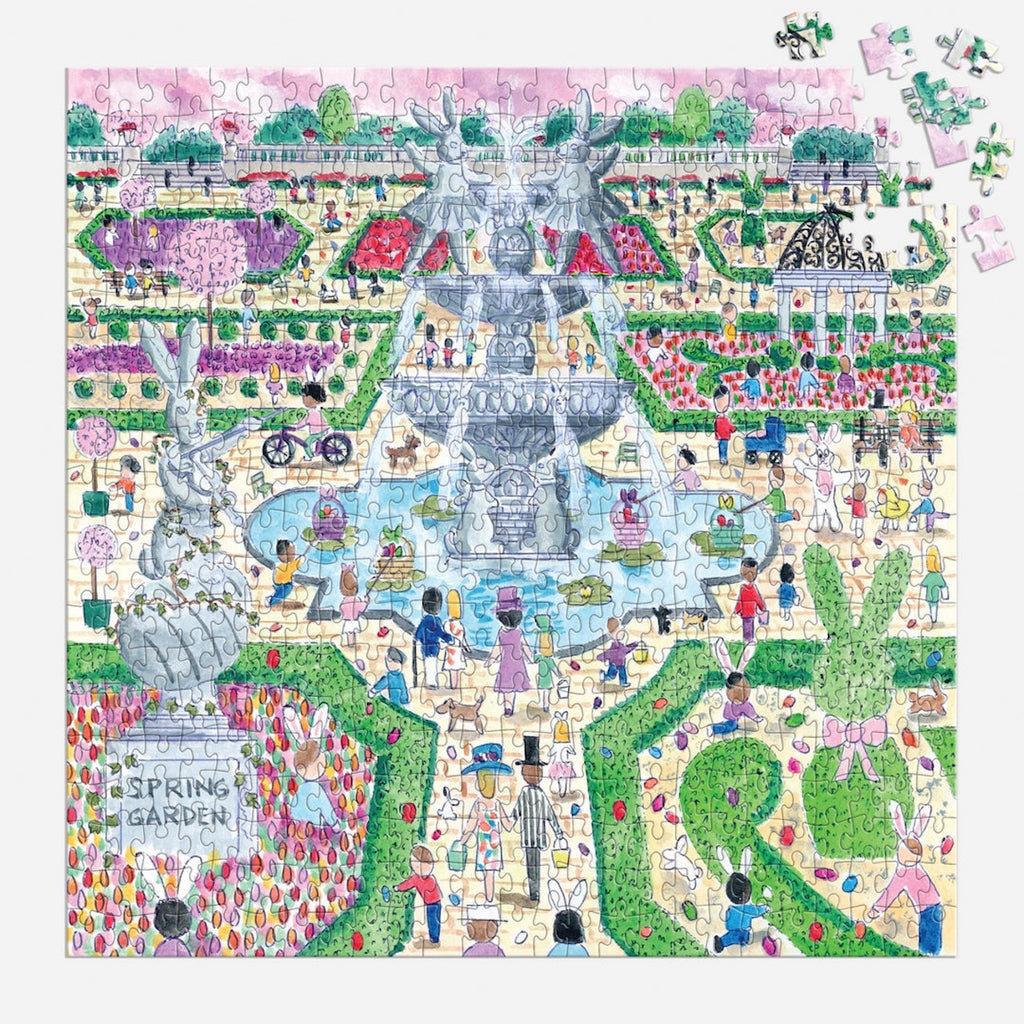 Storrings Spring Egg Hunt 500 Piece Jigsaw Puzzle Chronicle Books - Galison Toys & Games - Puzzles & Games - Jigsaw Puzzles