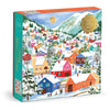 Swiss Alpine Village Foil 500 Piece Jigsaw Puzzle Chronicle Books - Galison Toys & Games - Puzzles & Games - Jigsaw Puzzles