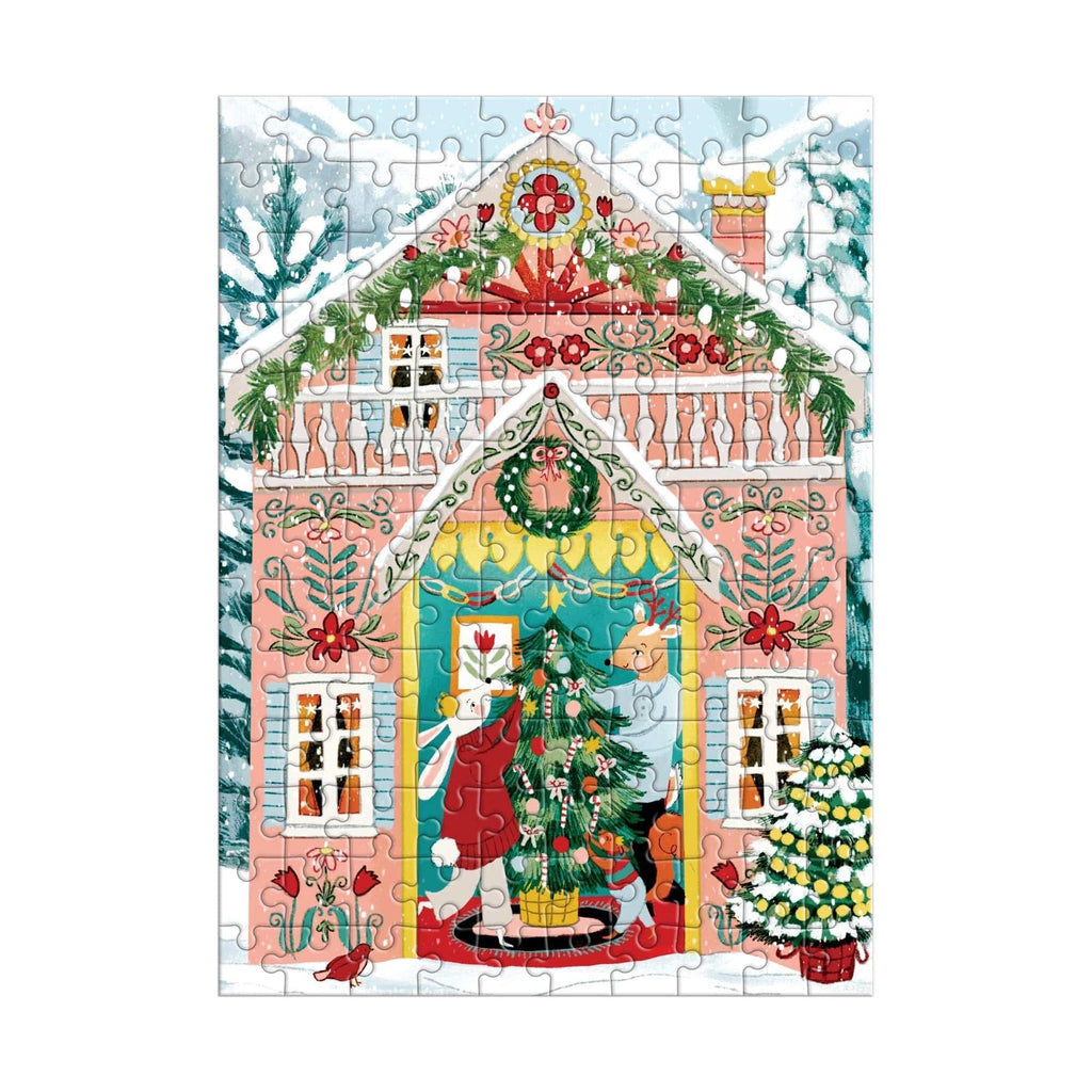 Swiss Chalet 130 Piece Jigsaw Puzzle Ornament Chronicle Books - Galison Toys & Games - Puzzles & Games - Jigsaw Puzzles