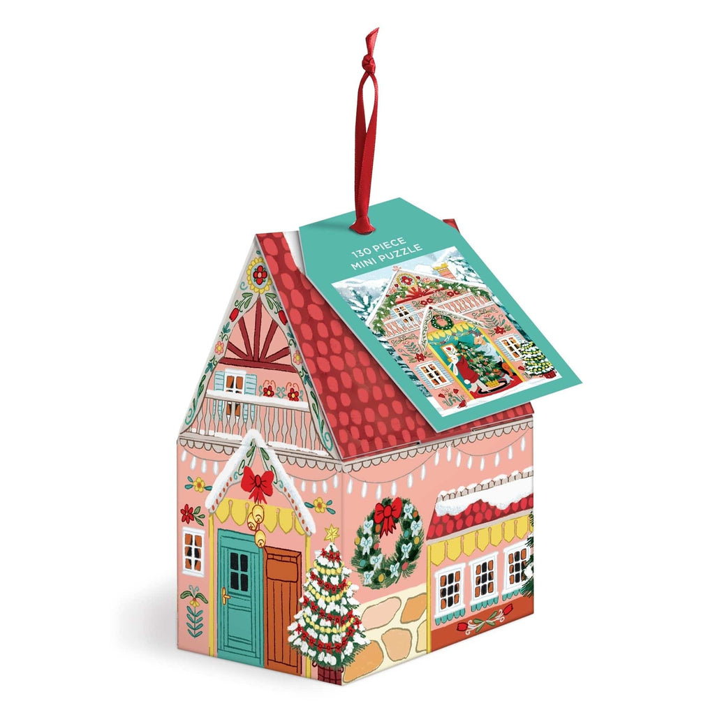 Swiss Chalet 130 Piece Jigsaw Puzzle Ornament Chronicle Books - Galison Toys & Games - Puzzles & Games - Jigsaw Puzzles