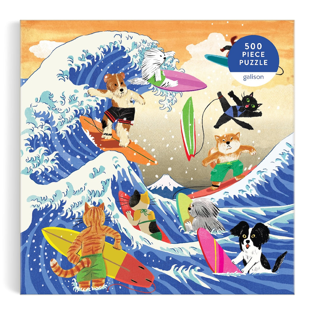The Great Surf 500 Piece Jigsaw Puzzle Chronicle Books - Galison Toys & Games - Puzzles & Games - Jigsaw Puzzles
