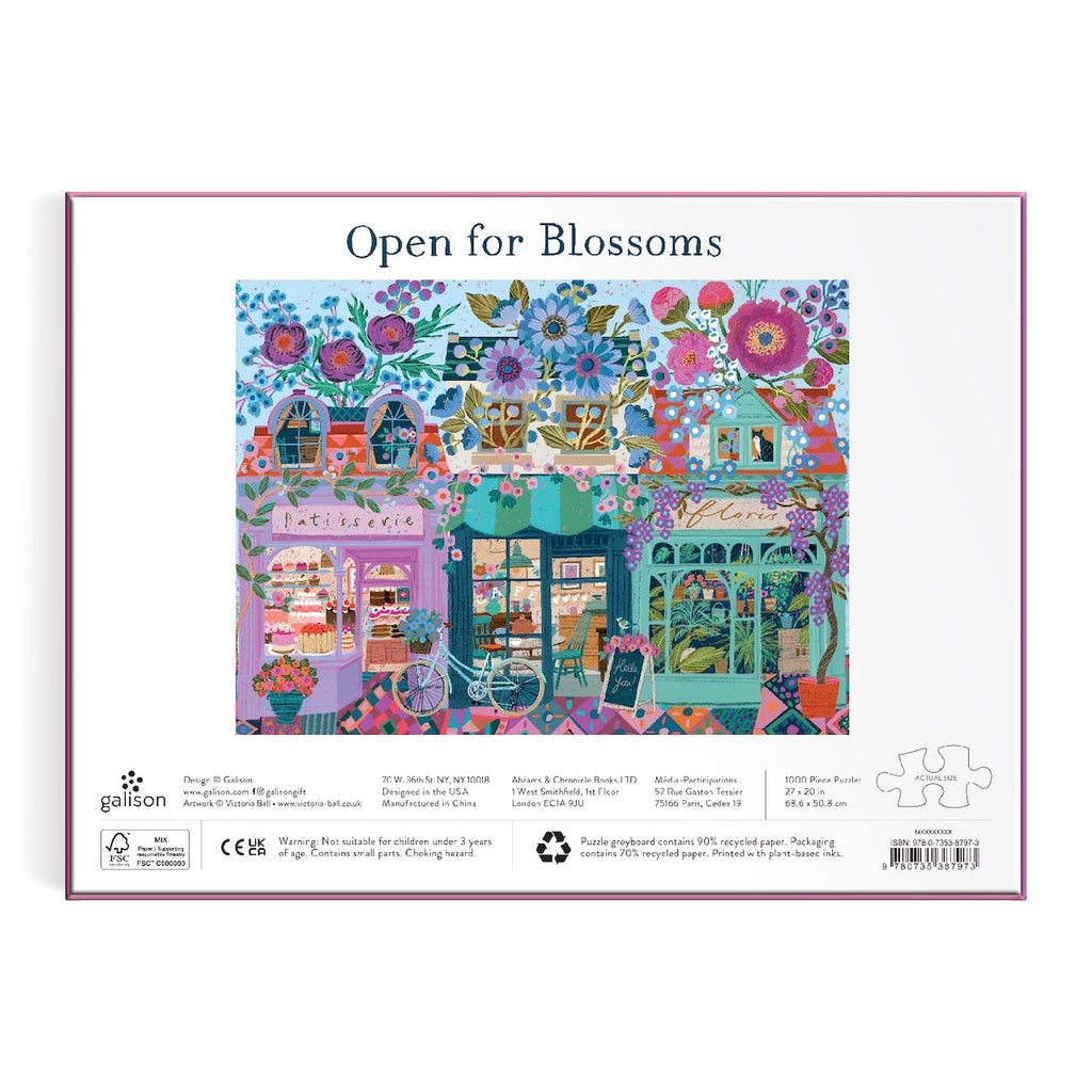 Victoria Ball Open For Blossoms 1000 Piece Puzzle Chronicle Books - Galison Toys & Games - Puzzles & Games - Jigsaw Puzzles