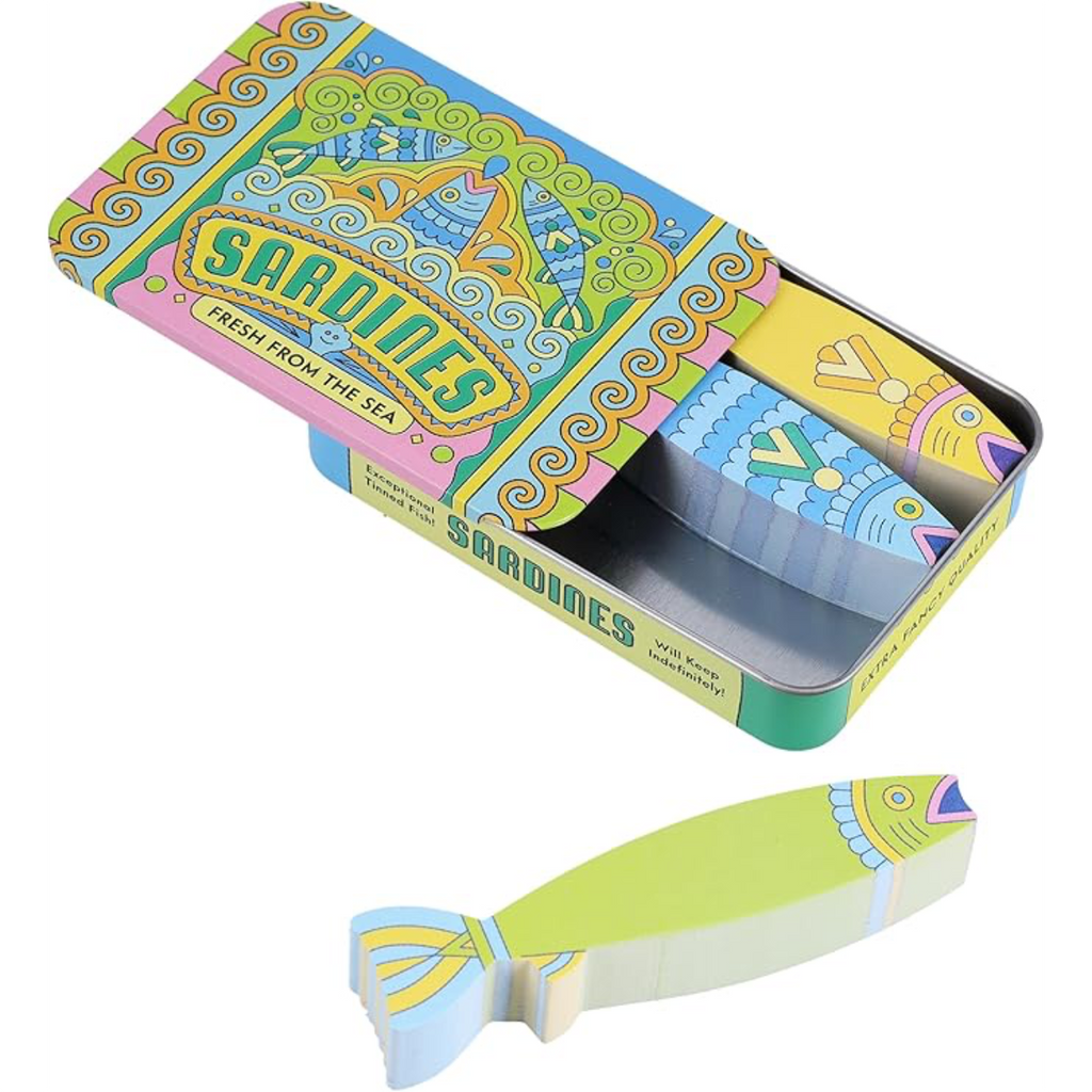 Sardines Fishy Sticky Notes Chronicle Books Home - Office & School Supplies