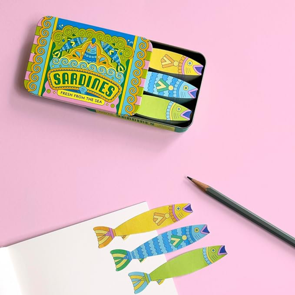 Sardines Fishy Sticky Notes Chronicle Books Home - Office & School Supplies