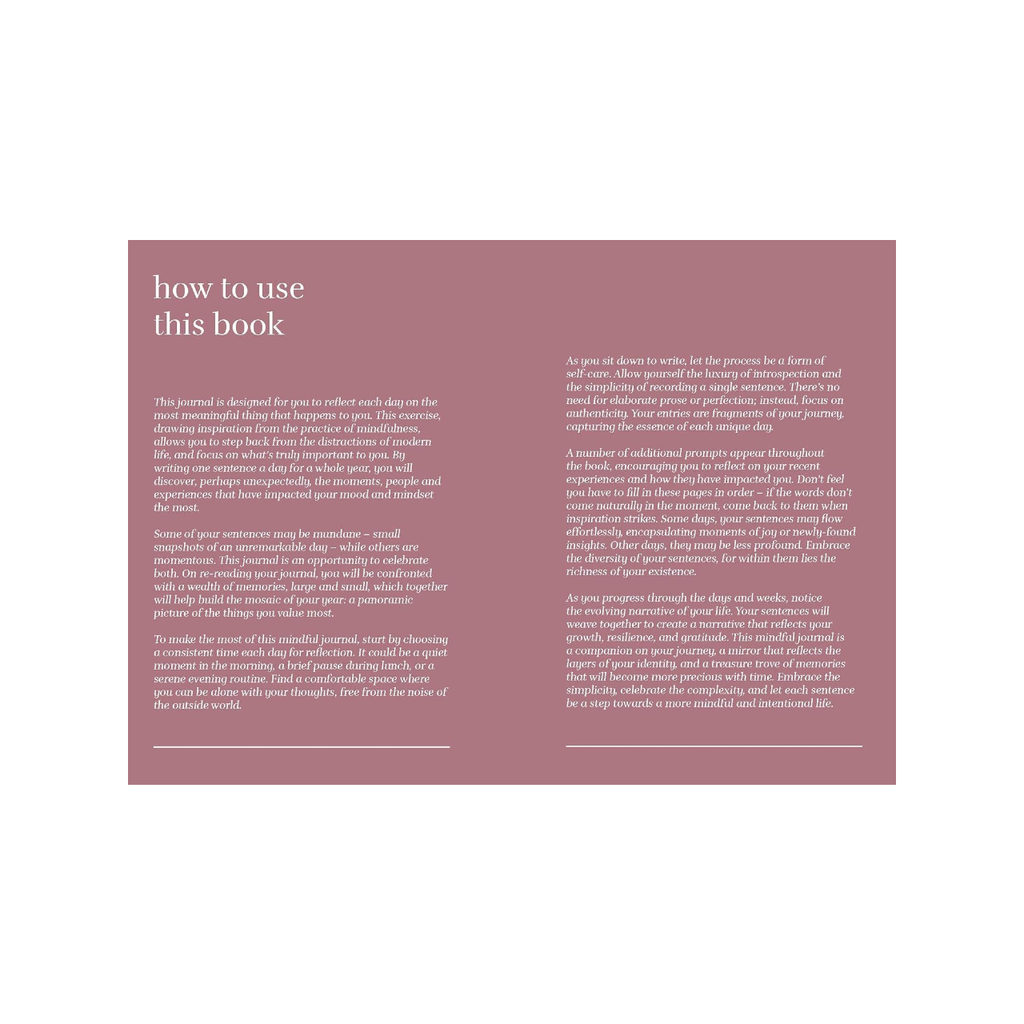 One Sentence A Day Journal – Urban General Store