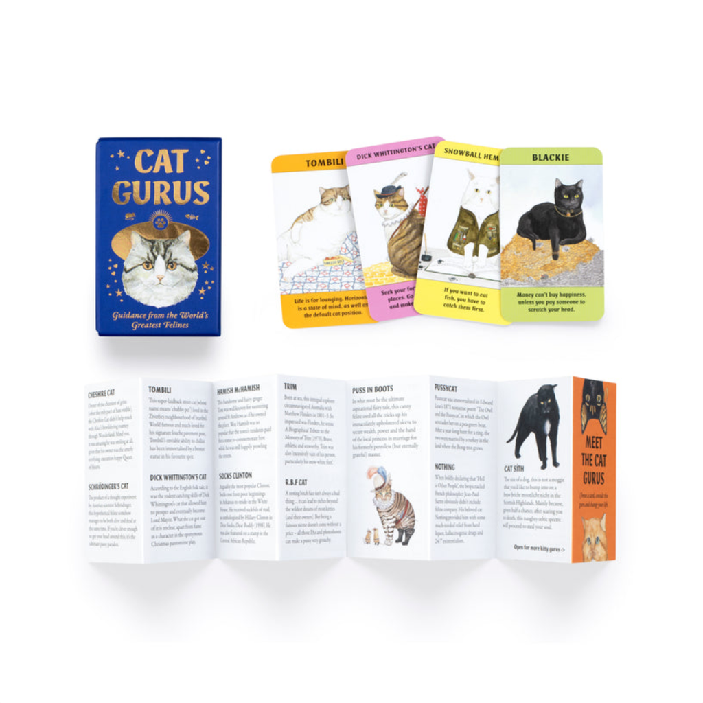Cat Gurus Mini Self-Help Affimation Cards Chronicle Books - Laurence King Books - Card Decks