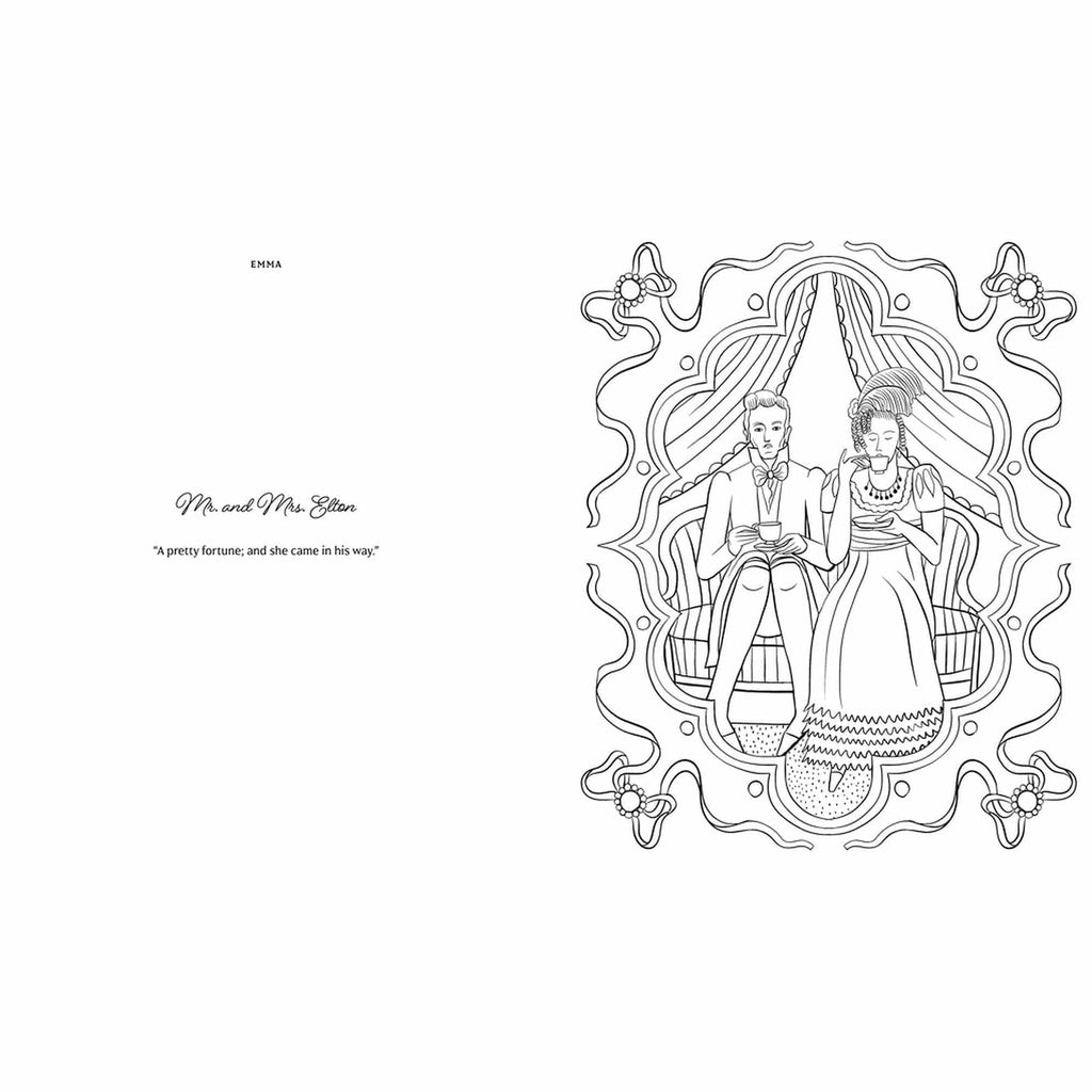 The World of Jane Austen Coloring Book Chronicle Books - Laurence King Books - Coloring